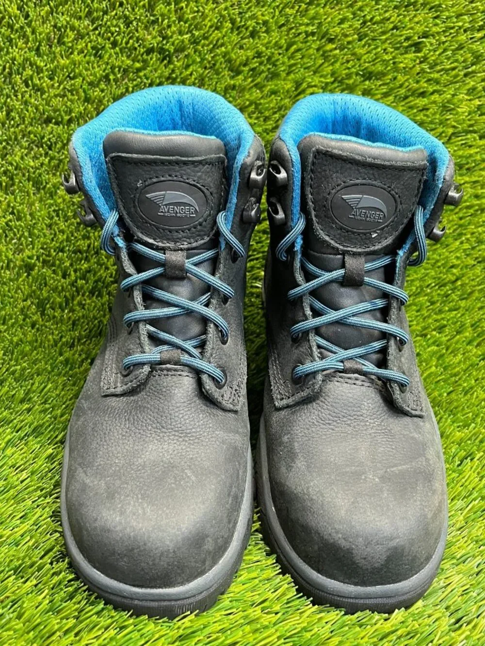 Avenger‎ Reflex Carbon Toe Womens Size 6.5 Black Outdoor Safety Work Boots Shoes